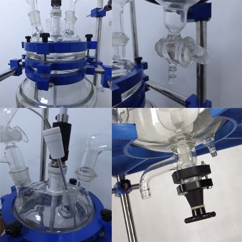 double layer glass reactor